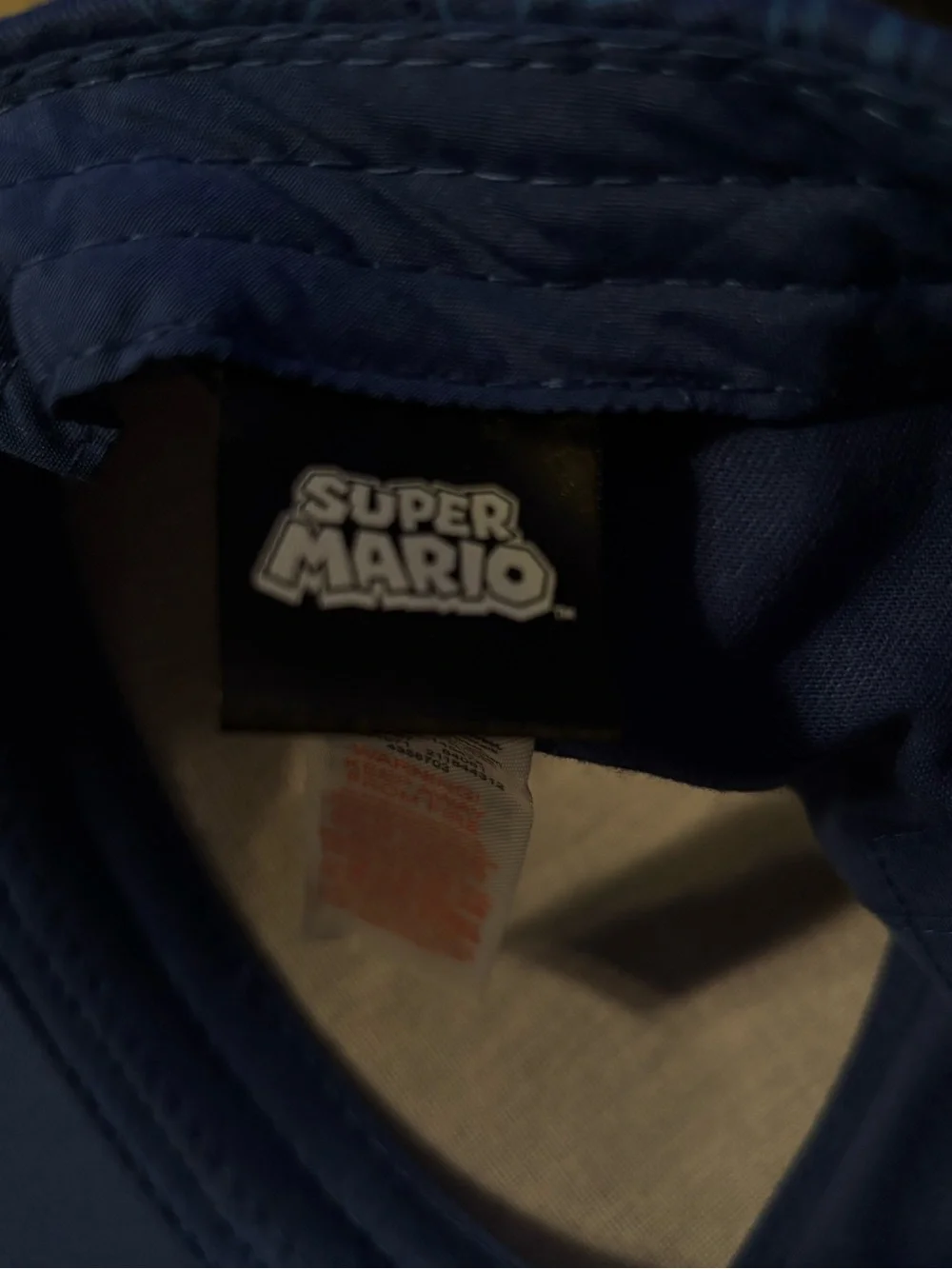 Nintendo Super Mario Blue Hat with Black Logo